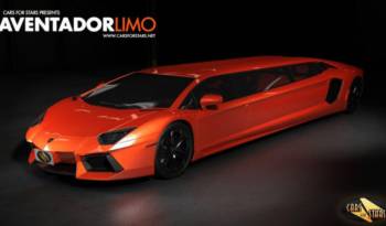 First Lamborghini Aventador turned into a limousine - conceptual design