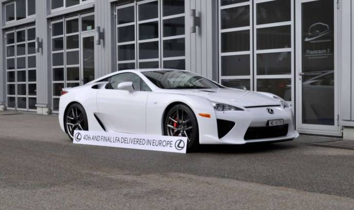 Lexus LFA - final supercar delivered in Europe