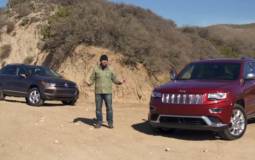 Video: 2014 Jeep Grand Cherokee vs VW Touareg