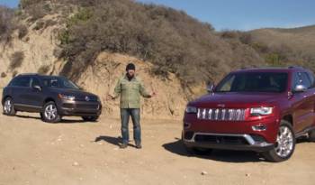Video: 2014 Jeep Grand Cherokee vs VW Touareg