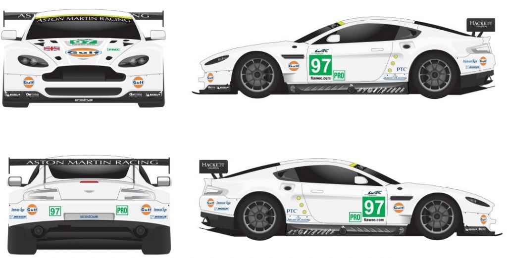 Aston Martin needs some help in designing the new Gulf-livery for 24 Hours LeMans
