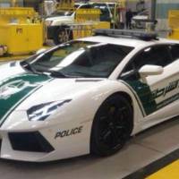 Lamborghini Aventador dressed in Dubai Police uniform