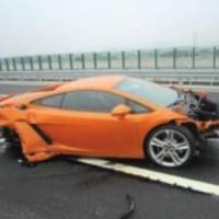 2013 Lamborghini Gallardo destroyed by Chinese journalist