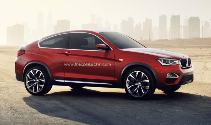 BMW X4 Coupe rendered by Theophilus Chin