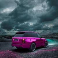 Hamann Range Rover dressed in pink