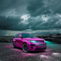 Hamann Range Rover dressed in pink