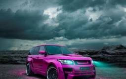 Hamann Range Rover dressed in pink