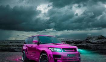 Hamann Range Rover dressed in pink