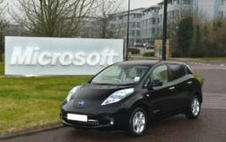 Microsoft goes green with Nissan Leaf