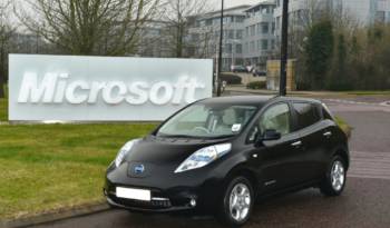 Microsoft goes green with Nissan Leaf