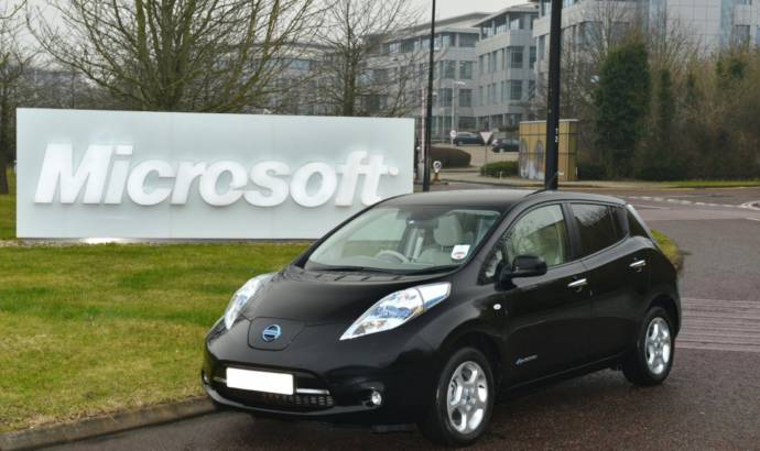 Microsoft goes green with Nissan Leaf