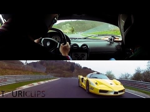 VIDEO: Ferrari Enzo ZXX and Maserati MC12 Corsa are fighting on Nurburgring