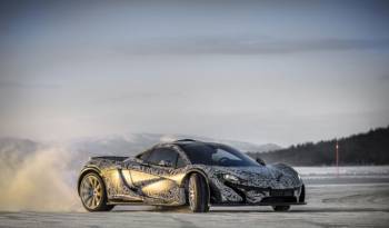 VIDEO: McLaren P1 testing on frozen land