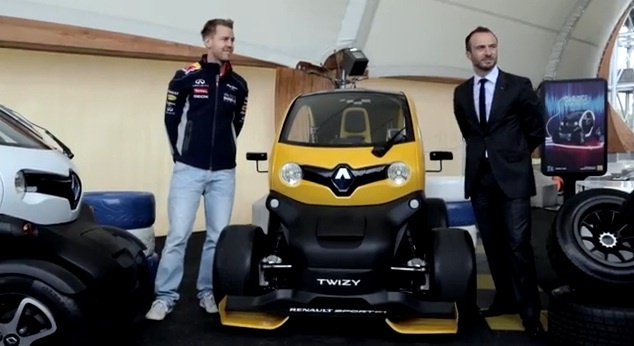 Video: Sebastian Vettel drives the new Renault Zoe and Twizy Sport F1