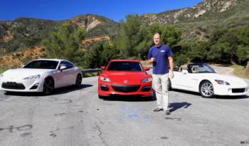 Video: Toyota GT86 vs Mazda RX-8 vs Honda S2000