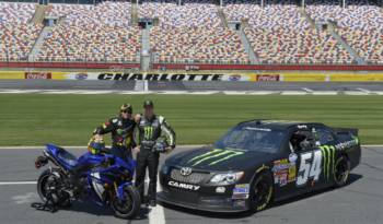 Video: Valentino Rossi is having fun in a Toyota NASCAR racer