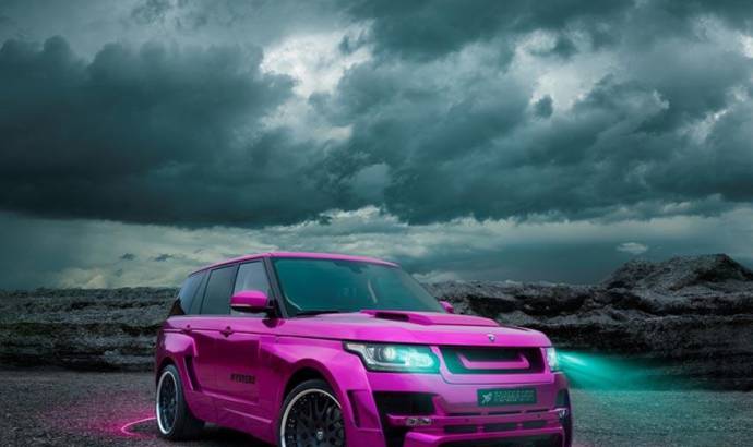 Hamann Range Rover dressed in pink