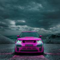 Hamann Range Rover dressed in pink