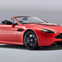 Aston Martin V12 Vantage S Roadster rendered by Theophilus Chin