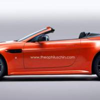 Aston Martin V12 Vantage S Roadster rendered by Theophilus Chin