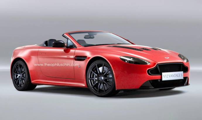 Aston Martin V12 Vantage S Roadster rendered by Theophilus Chin