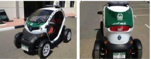 Renault Twizy is the newest member of the Dubai Police