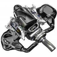 Renault has unveiled its 2014 F1 1.6 liter V6 Turbo unit