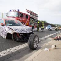 BMW 2-Series Coupe destroyed during testing in Germany