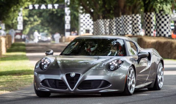 Alfa Romeo 4C makes public debut at Goodwood