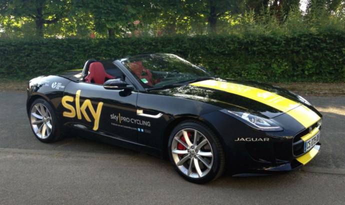 Chris Froome, Le Tour de France winner receives a special Jaguar F-Type
