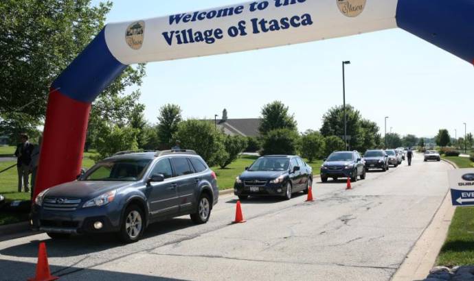 Subaru broke the record for the longest car parade