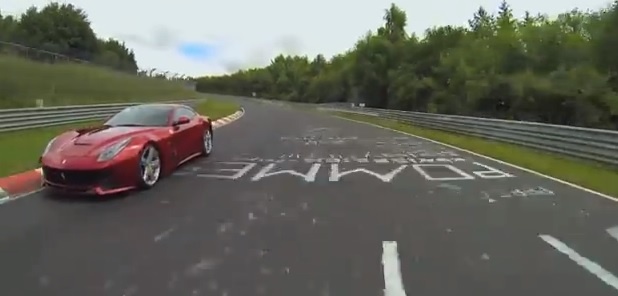 VIDEO: Fernando Alonso gives an interview while driving a Ferrari F12 Berlinetta on the Nurburgring