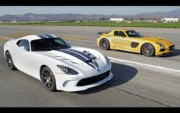 Video: SRT Viper vs Mercedes-Benz SLS AMG Black Series