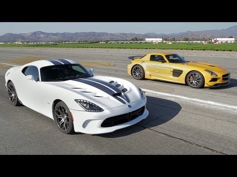 Video: SRT Viper vs Mercedes-Benz SLS AMG Black Series
