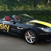 Chris Froome, Le Tour de France winner receives a special Jaguar F-Type