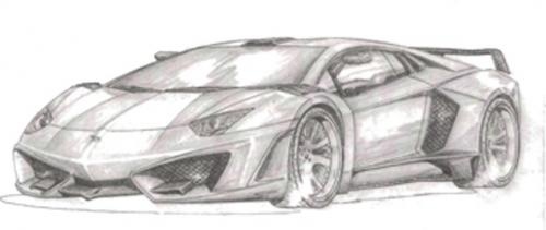 2013 FAB Design Lamborghini Aventador kit - First official sketch