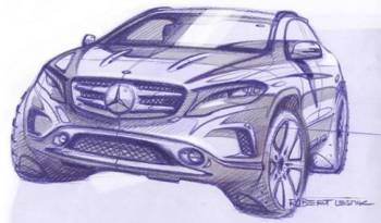 2014 Mercedes-Benz GLA - First official sketches