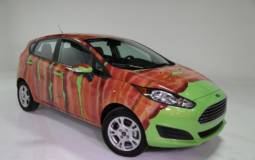 Bacon Day Ford Fiesta looks very strange