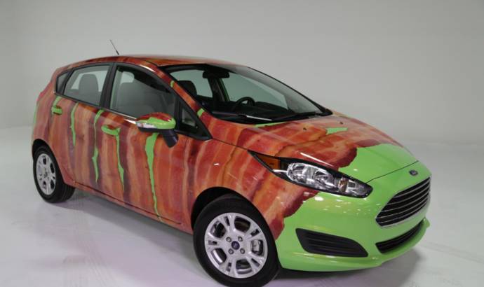 Bacon Day Ford Fiesta looks very strange