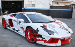 Chris Brown's customized Lamborghini Aventador