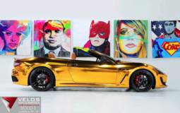Maserati GranCabrio Gold introduced by Velos Designwerks