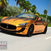 Maserati GranCabrio Gold introduced by Velos Designwerks