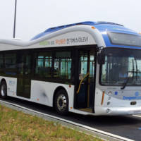 Electric buses are wirelessly charged in South Korea