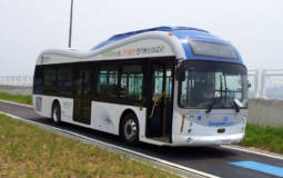 Electric buses are wirelessly charged in South Korea