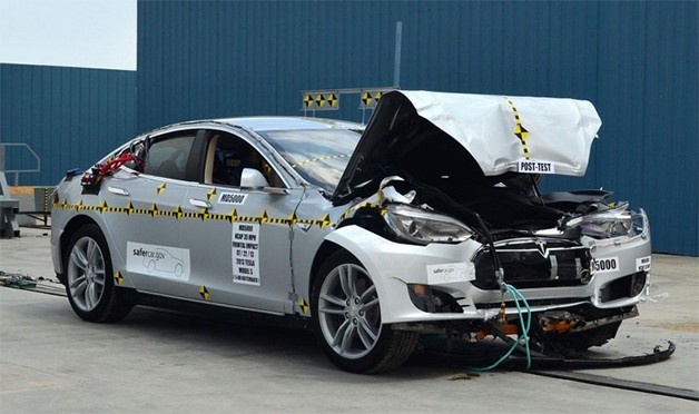 Tesla Model S ranks highest in NHTSA crash-tests