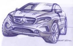 2014 Mercedes-Benz GLA - First official sketches