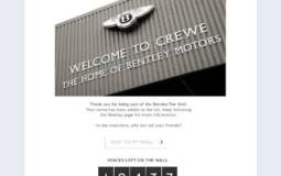 Bentley reaches 1 million Facebook fans