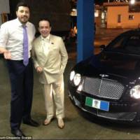 Brazilian millionaire buries his Bentley Flying Spur