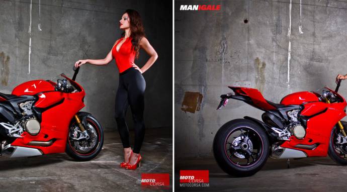 Ducati Panigale 1199 - Dudes versus Pinup girl