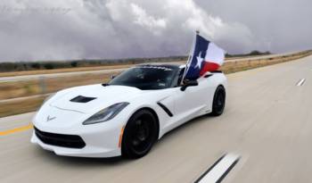 2014 Chevrolet Corvette Stingray by Hennessey hits 200 mph on Texas Highway (+Video)